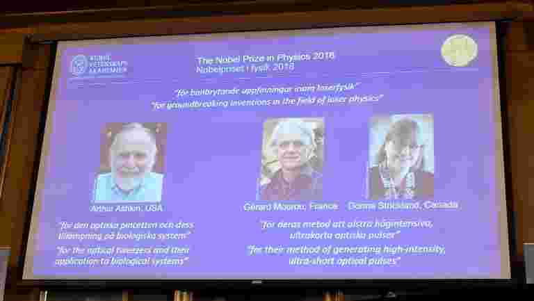 激光科学家赢得2018年诺贝尔物理奖