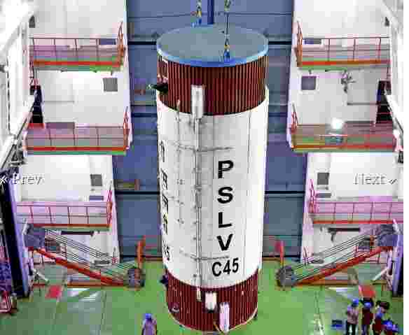 PSLV-C45携带印度的Emisat和28个外国卫星放在轨道上