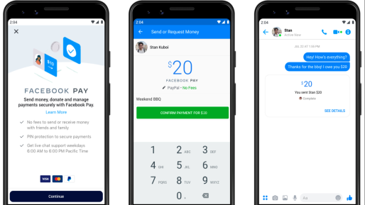 Facebook希望处理更多的数字付款