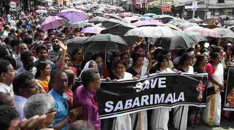 甚至喀拉拉邦的国际大都会妇女努力反对萨巴马拉寺的最高法院判决