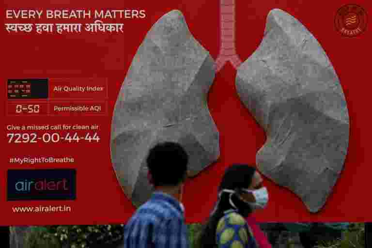 学习说，印度污染的空气索赔了124万人生活